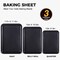 3 PACK Baking Sheet Pan Set, Cookie Sheet for Oven, Nonstick Bakeware Sets with Wider Grips, 3 Pack Half/Jelly Roll/Quarter Baking Tray, Premium, Dishwasher Safe - Dark Grey